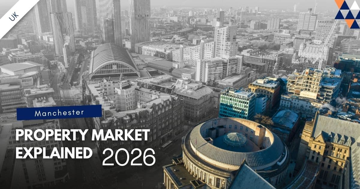 Cover image titled “Manchester Property Market Explained 2026” showing the city skyline to introduce the 2026 market outlook.