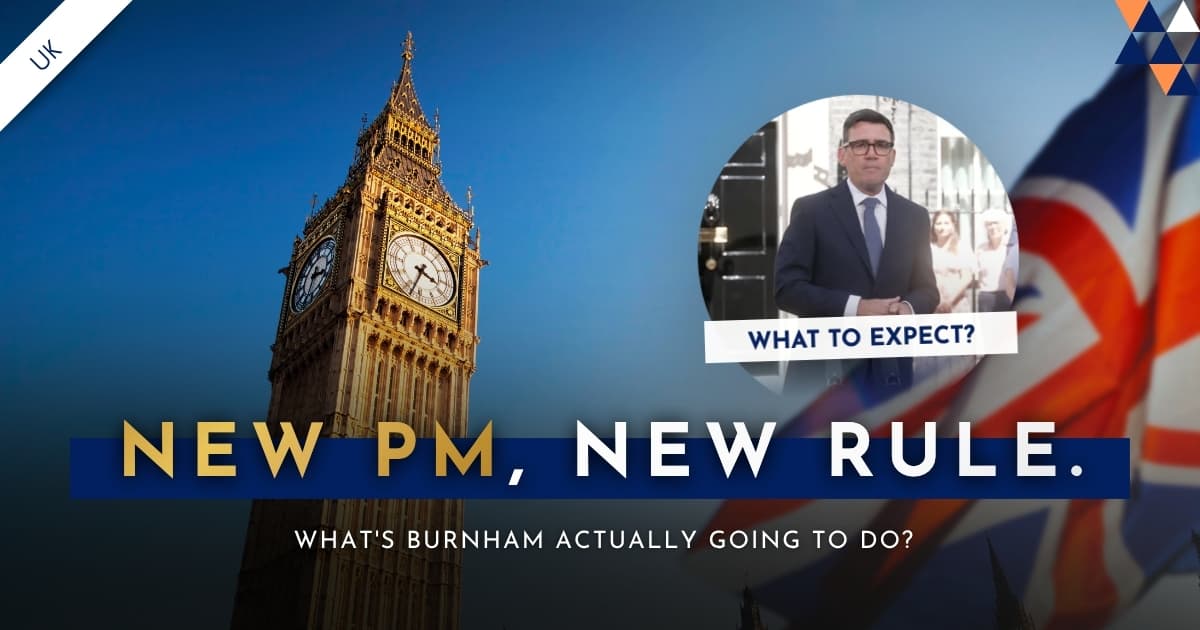 Andy Burnham UK Prime Minister housing agenda and property investor watchlist