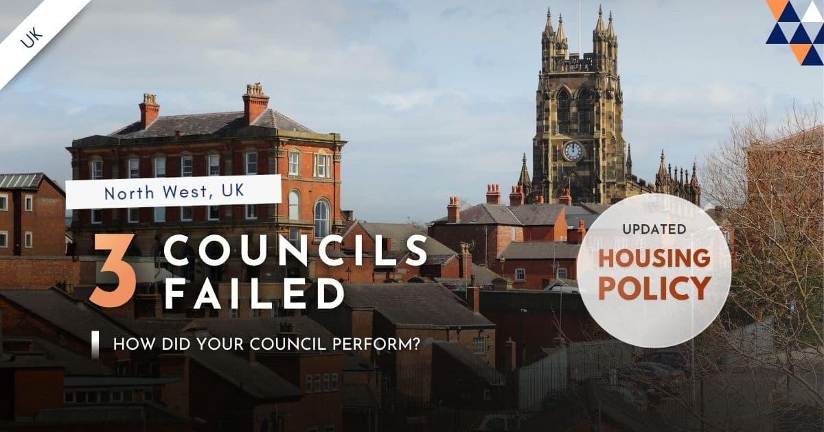 Three North West councils fail the Housing Delivery Test 2026 with Rothmore Property branding