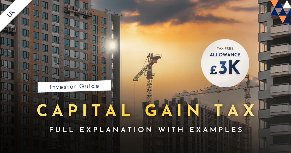 UK Capital Gains Tax property investor guide 18 and 24 percent rates 3000 allowance banner