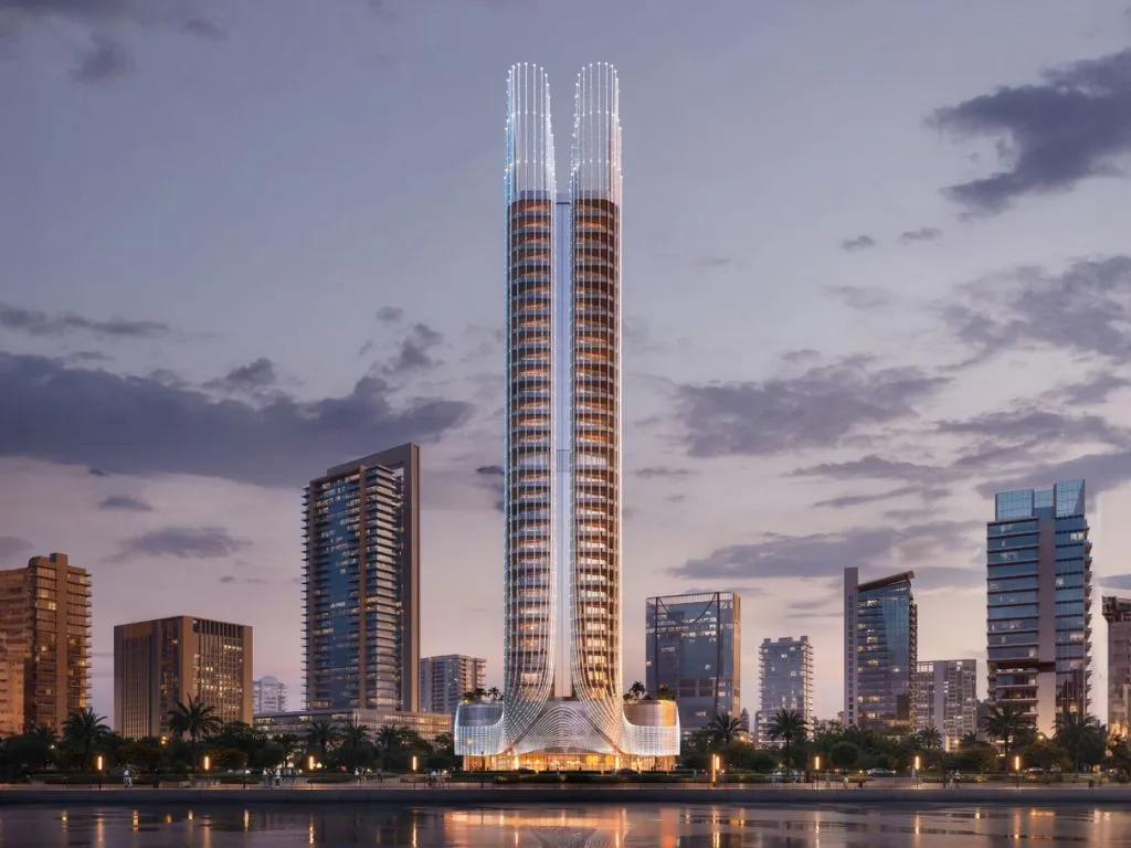 Binghatti Dubai property developer modern residential tower skyline