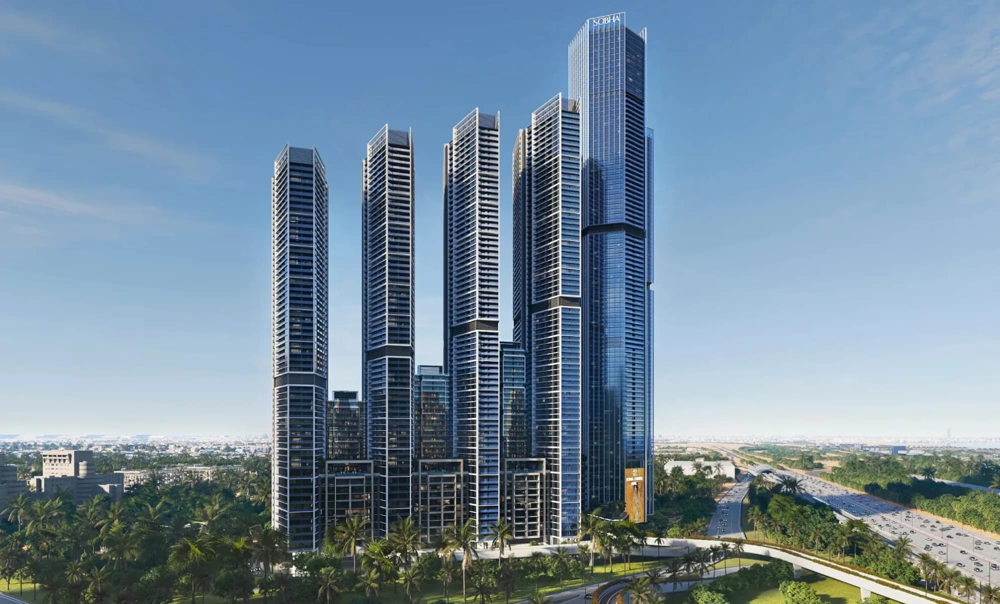 Sobha Group Dubai top real estate developer luxury residential tower skyline