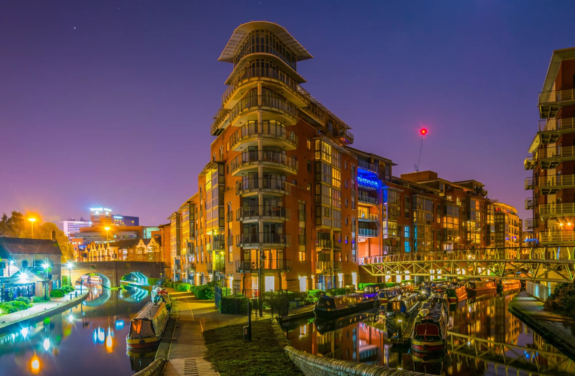 Historic Birmingham Jewellery Quarter streetscape with traditional buildings and workshops